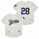 Bert Blyleven Minnesota Twins Jersey Mitchell & Ness cream men women youth size S-6XL