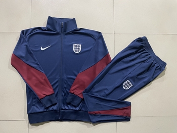 2024-25 Blue England -England Soccer training uniform  youth size S-3XL