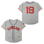 Bob Feller Cleveland Indians Jersey Majestic gray 1948 men women youth size S-6XL