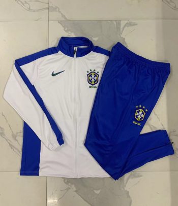 2024-25 Brazilian white -Brazil Soccer training uniform  youth size S-3XL