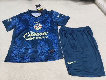 Children's wear 24-25 American team away blue customize name and number