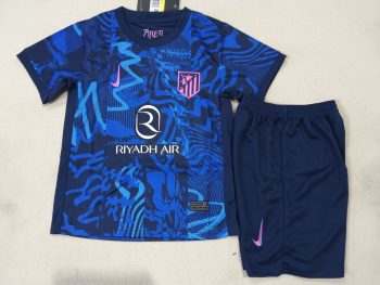 Children's wear 24-25 Atletico Madrid away customize name and number