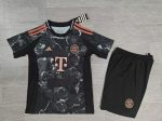 Children's wear 24-25 Bayern away black customize name and number