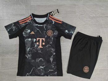 Children's wear 24-25 Bayern away black customize name and number