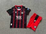 Children's wear 24-25 Blackburn away black Red stripe customize name and number