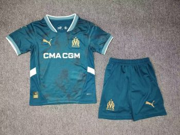 Children's wear 24-25 Marseille away green customize name and number