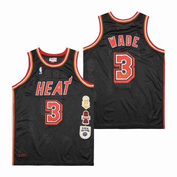 DWYANEWADEMAMIHEATLEGACY THROWBACKHARDWOOD CLASSICS JERSEY MEN WOMEN YOUTH S-6XL SIZE