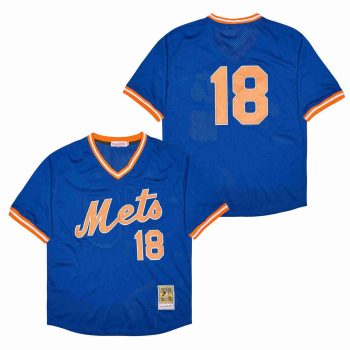 Darryl Strawberry New York Mets Jersey Mitchell & Ness blue men women youth size S-6XL