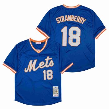 Darryl Strawberry New York Mets Jersey Mitchell & Ness blue retro men women youth size S-6XL