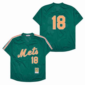 Darryl Strawberry New York Mets Jersey Mitchell & Ness green men women youth size S-6XL