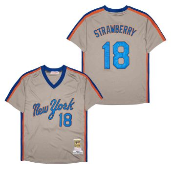 Darryl Strawberry New York Mets Jersey Mitchell & Ness grey men women youth size S-6XL