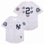 Derek Jeter New York Yankees Jersey retro baseball jersey Mitchell & Ness white All patch men women youth size S-6XL