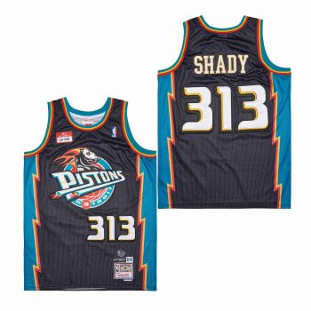 Detroit Pistons Shady 313 Basketball Jersey Eminem NWT Mitchell & Ness MEN WOMEN YOUTH S-6XL SIZE