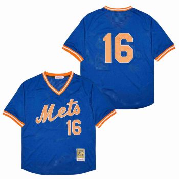 Dwight Doc Gooden New York Mets Jersey Mitchell & Ness blue men women youth size S-6XL