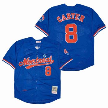 Gary Carter Montreal Expos Jersey 1982 blue men women youth size S-6XL