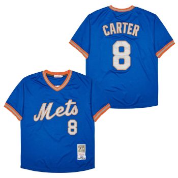 Gary Carter New York Mets Jersey Mitchell & Ness blue men women youth size S-6XL