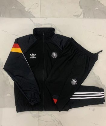 2024-25 German black (sleeves red and yellow) -Germany Soccer training uniform  youth size S-3XL