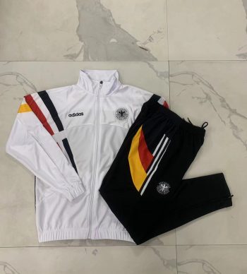 2024-25 German white (red yellow black on shoulders) -Germany Soccer training uniform  youth size S-3XL
