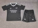 Goalkeeper 24-25 kids wear Arsenal black customize name and number