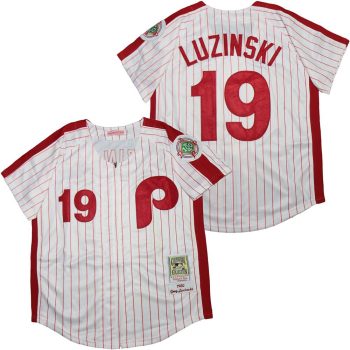 Greg Luzinski Philadelphia Phillies Jersey Mitchell & Ness white men women youth size S-6XL