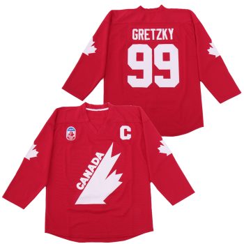 Gretzky Hockey Jersey 99 Team Canada Red Ice Hockey Jersey MEN WOMEN YOUTH S-6XL SIZE
