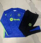 2024-25 Half zip Basseria Ink-jet (matching fluorescent green) -Barcelona Soccer training uniform  youth size S-3XL