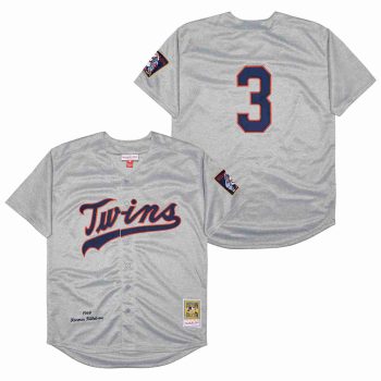 Harmon Killebrew Minnesota Twins Jersey Mitchell & Ness grey men women youth size S-6XL