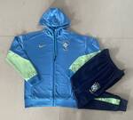 2024-25 Hat Brazil lake Blue -Brazil Soccer training uniform youth size S-3XL