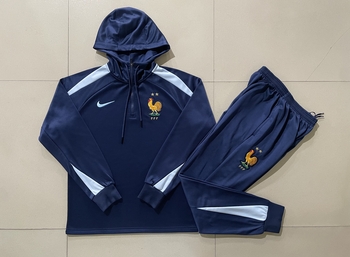 2024-25 Hat French gem blue -France Soccer training uniform youth size S-3XL