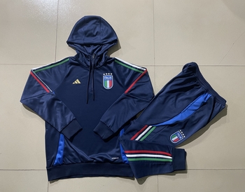 2024-25 Hat Italian Sapphire blue -Italy Soccer training uniform youth size S-3XL