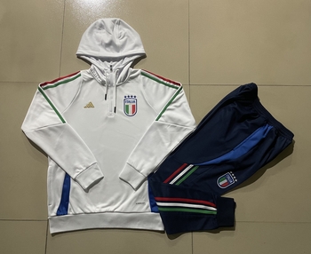 2024-25 Hat Italian white -Italy Soccer training uniform youth size S-3XL