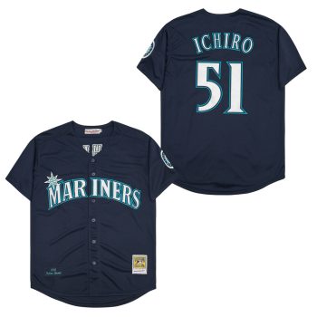 Ichiro Suzuki Seattle Mariners Jersey Mitchell & Ness blue men women youth size S-6XL