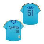 Ichiro Suzuki Seattle Mariners Jersey Mitchell & Ness blue retro men women youth size S-6XL