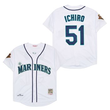 Ichiro Suzuki Seattle Mariners Jersey Mitchell & Ness white men women youth size S-6XL