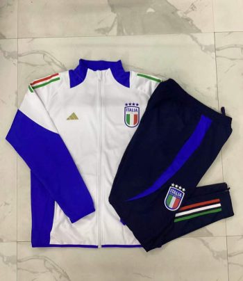 2024-25 Italian white --Italy Soccer training uniform youth size S-3XL