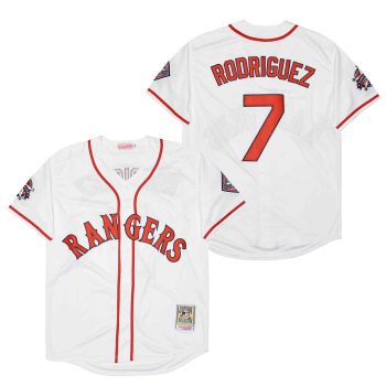 Ivan Rodriguez Texas Rangers Jersey Mitchell & Ness white men women youth size S-6XL