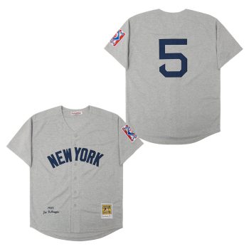 Joe DiMaggio New York Yankees Jersey Mitchell & Ness grey men women youth size S-6XL
