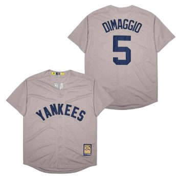 Joe DiMaggio New York Yankees Jersey Mitchell & Ness grey retro men women youth size S-6XL