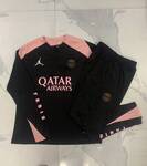 2024-25 Jordan Paris Black Player Edition (shoulder pink) -Paris Soccer training uniform youth size S-3XL