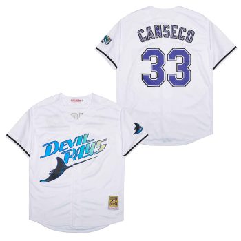 Jose Canseco Tampa Bay Devil Rays Jersey Mitchell & Ness men women youth size S-6XL