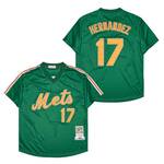 Keith Hernandez New York Mets Jersey Mitchell & Ness St. Patrick’s Day green men women youth size S-6XL