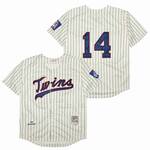 Kent Hrbek Minnesota Twins Jersey Mitchell & Ness cream men women youth size S-6XL
