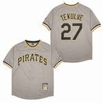 Kent Tekulve Pittsburgh Pirates Jersey Mitchell & Ness grey