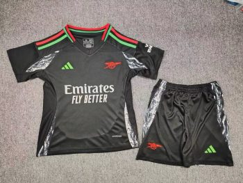 Kids wear 24-25 Arsenal away customize name and number