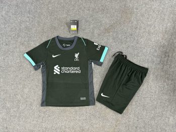 Kids wear 24-25 Liverpool away customize name and number