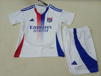 Kids wear 24-25 Lyon home customize name and number