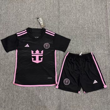 Kids wear 24-25 Miami away black customize name and number