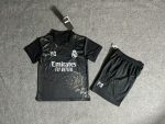 Kids wear 24-25 Real Madrid Y3 black customize name and number