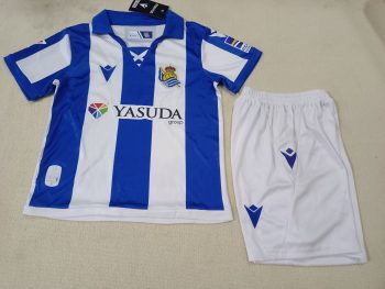 Kids wear 24-25 Real Sociedad home customize name and number