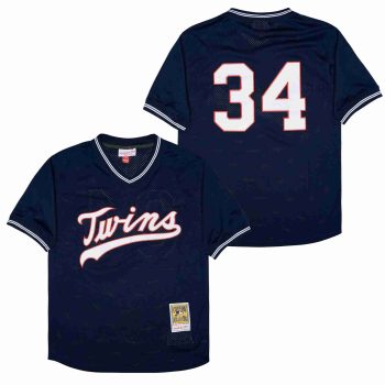 Kirby Puckett Minnesota Twins Jersey Mitchell & Ness black men women youth size S-6XL